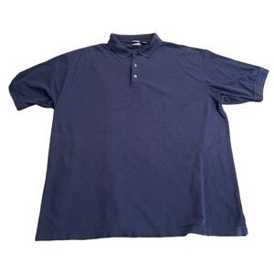 Ping Mercerized Navy Blue Polo Shirt Short Sleeve Golf 2X